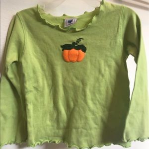 Young Colors Shirt with Embroidered  Pumpkin